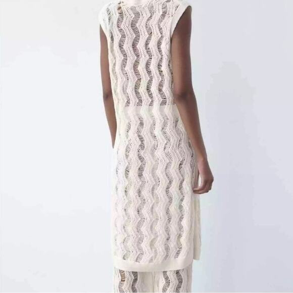 ZARA BLOGGER FAVORITE LONG KNIT TUNIC DRESS - Picture 11 of 14